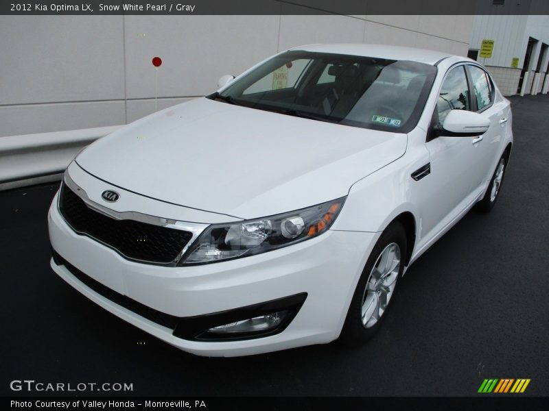 Snow White Pearl / Gray 2012 Kia Optima LX