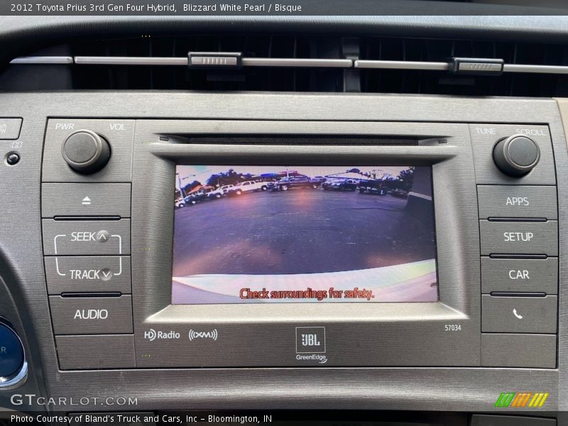 Blizzard White Pearl / Bisque 2012 Toyota Prius 3rd Gen Four Hybrid