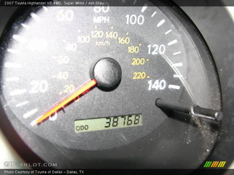 Super White / Ash Gray 2007 Toyota Highlander V6 4WD