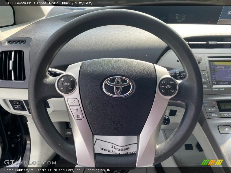 Black / Misty Gray 2013 Toyota Prius Three Hybrid