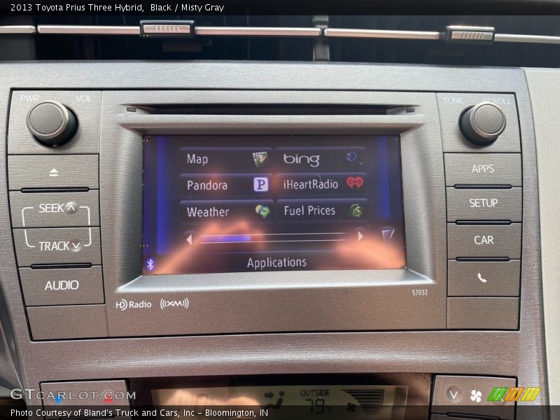 Black / Misty Gray 2013 Toyota Prius Three Hybrid