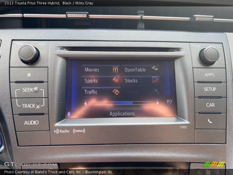 Black / Misty Gray 2013 Toyota Prius Three Hybrid