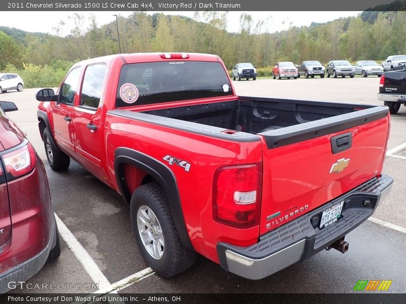Victory Red / Dark Titanium 2011 Chevrolet Silverado 1500 LS Crew Cab 4x4