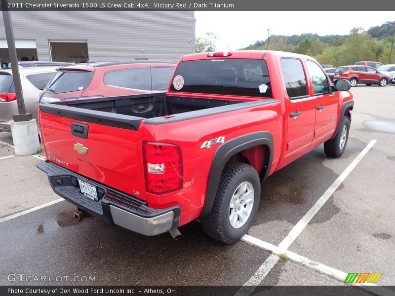 Victory Red / Dark Titanium 2011 Chevrolet Silverado 1500 LS Crew Cab 4x4