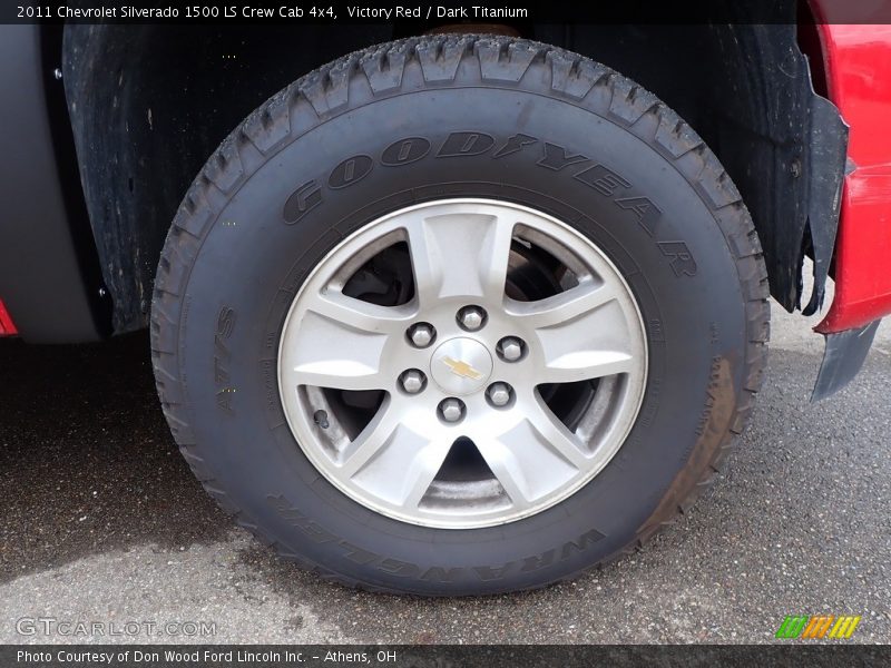 Victory Red / Dark Titanium 2011 Chevrolet Silverado 1500 LS Crew Cab 4x4
