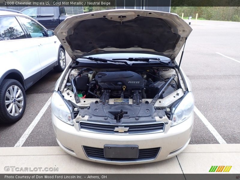 Gold Mist Metallic / Neutral Beige 2008 Chevrolet Impala LS