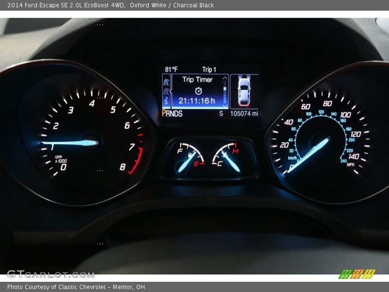 Oxford White / Charcoal Black 2014 Ford Escape SE 2.0L EcoBoost 4WD