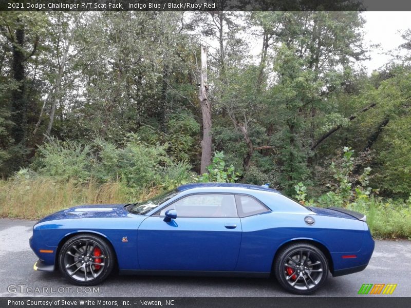 Indigo Blue / Black/Ruby Red 2021 Dodge Challenger R/T Scat Pack