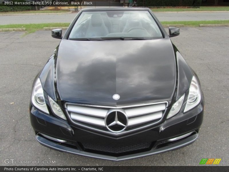 Black / Black 2012 Mercedes-Benz E 350 Cabriolet