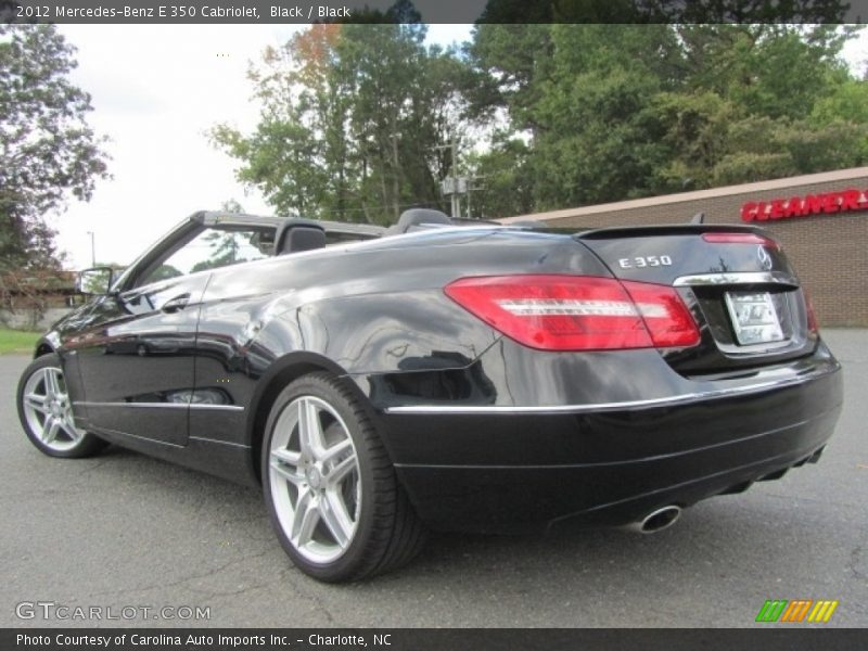 Black / Black 2012 Mercedes-Benz E 350 Cabriolet