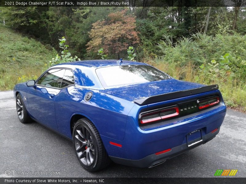 Indigo Blue / Black/Ruby Red 2021 Dodge Challenger R/T Scat Pack