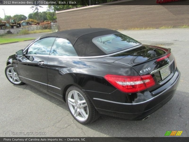 Black / Black 2012 Mercedes-Benz E 350 Cabriolet