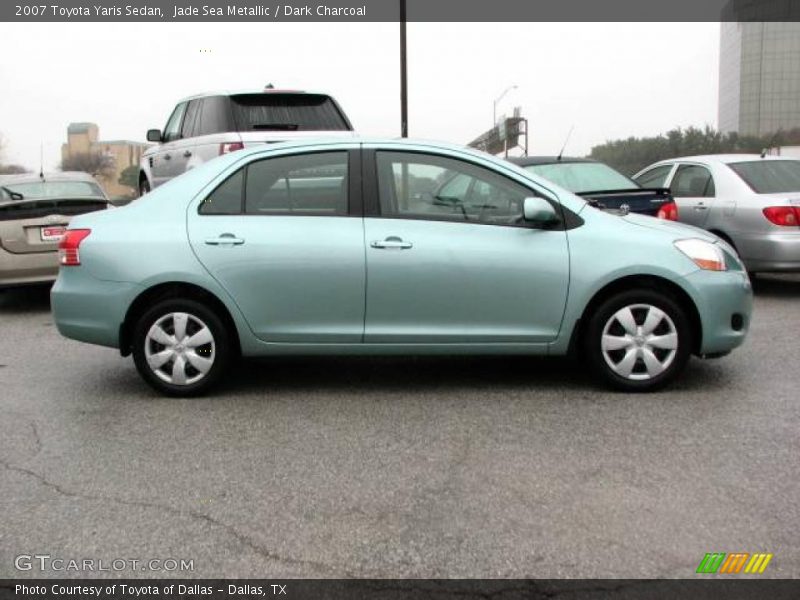 Jade Sea Metallic / Dark Charcoal 2007 Toyota Yaris Sedan