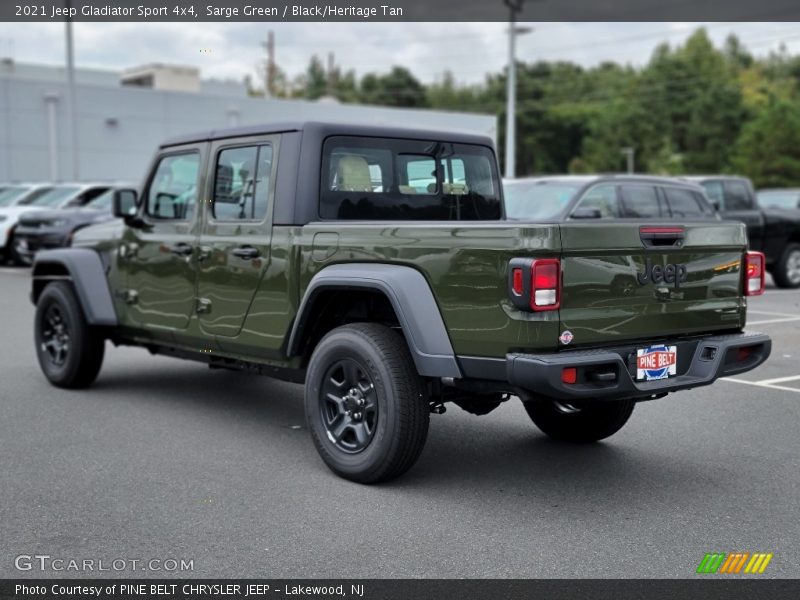Sarge Green / Black/Heritage Tan 2021 Jeep Gladiator Sport 4x4