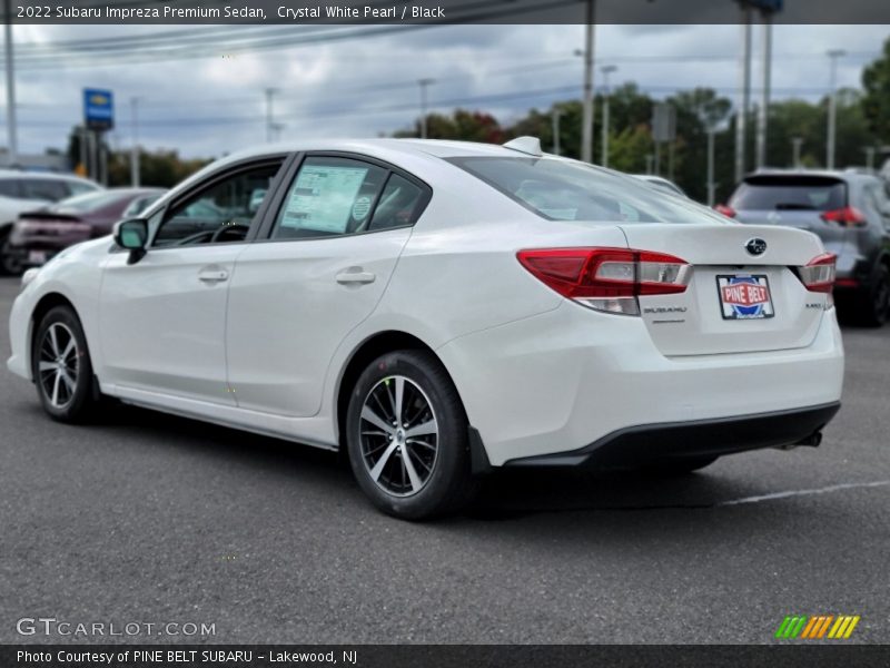 Crystal White Pearl / Black 2022 Subaru Impreza Premium Sedan