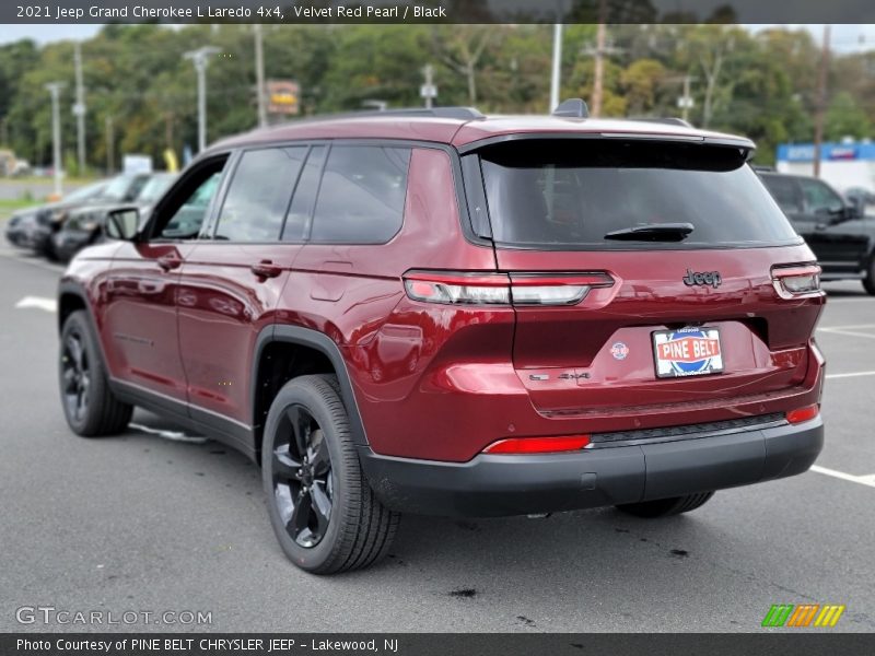 Velvet Red Pearl / Black 2021 Jeep Grand Cherokee L Laredo 4x4