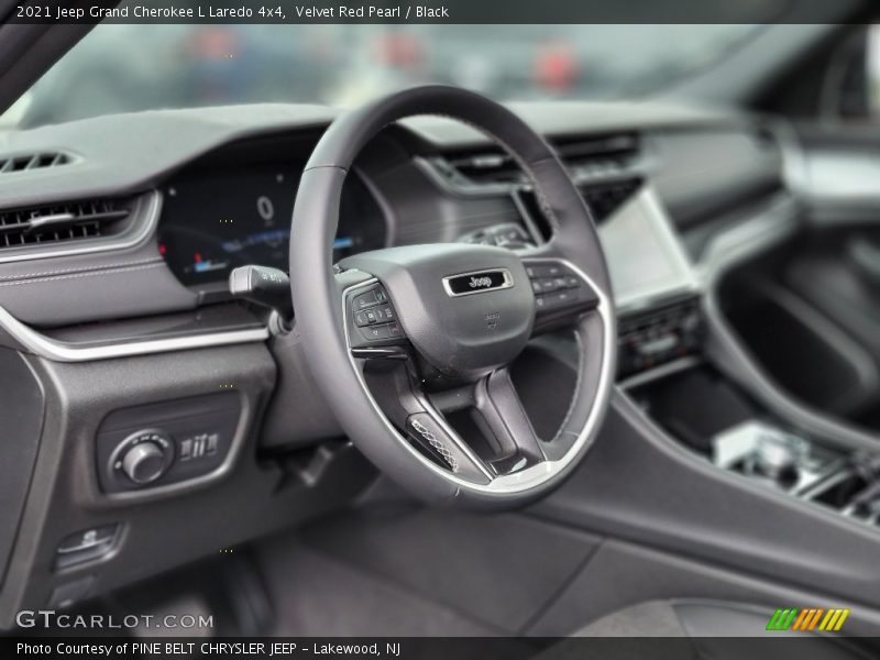 Velvet Red Pearl / Black 2021 Jeep Grand Cherokee L Laredo 4x4