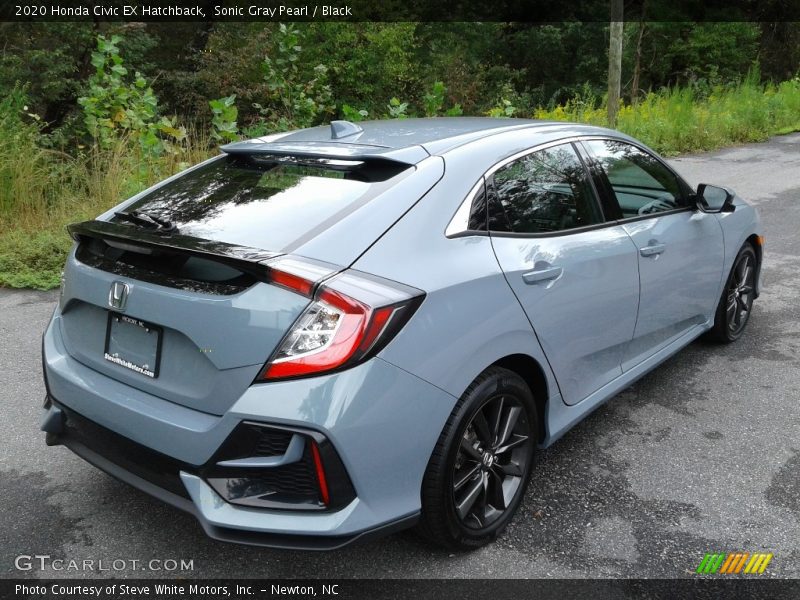 Sonic Gray Pearl / Black 2020 Honda Civic EX Hatchback