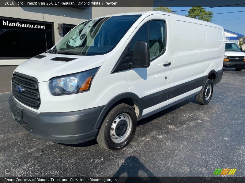 Oxford White / Pewter 2018 Ford Transit Van 250 LR Regular