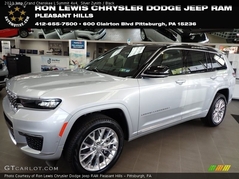 Silver Zynith / Black 2021 Jeep Grand Cherokee L Summit 4x4