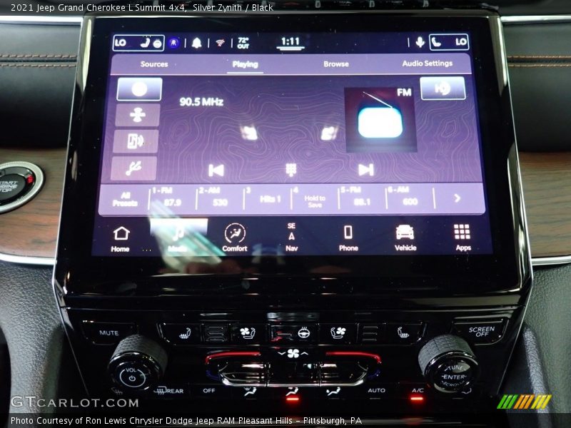 Silver Zynith / Black 2021 Jeep Grand Cherokee L Summit 4x4