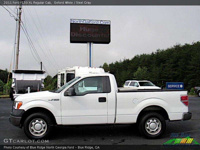 Oxford White / Steel Gray 2011 Ford F150 XL Regular Cab