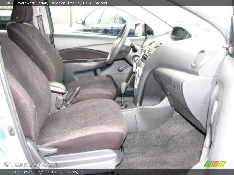 Jade Sea Metallic / Dark Charcoal 2007 Toyota Yaris Sedan