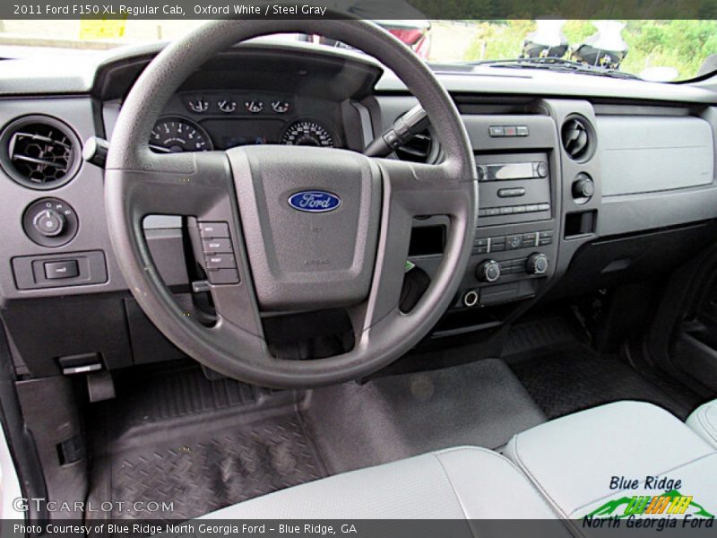 Oxford White / Steel Gray 2011 Ford F150 XL Regular Cab
