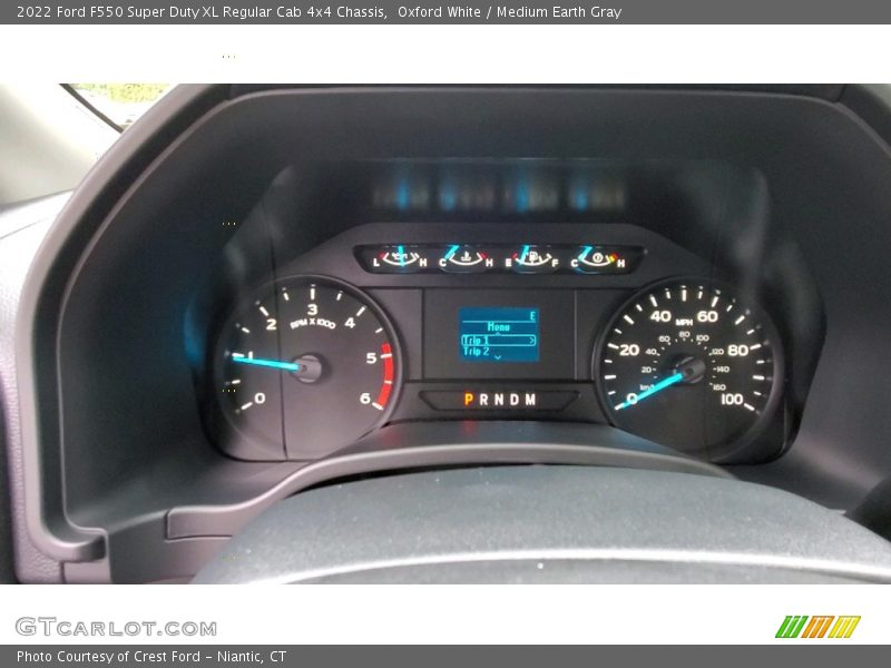 Oxford White / Medium Earth Gray 2022 Ford F550 Super Duty XL Regular Cab 4x4 Chassis