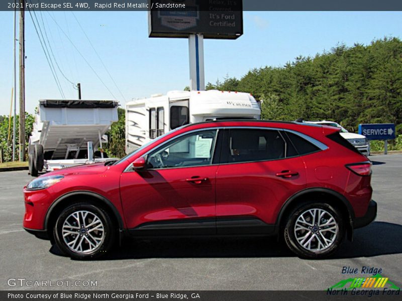 Rapid Red Metallic / Sandstone 2021 Ford Escape SEL 4WD