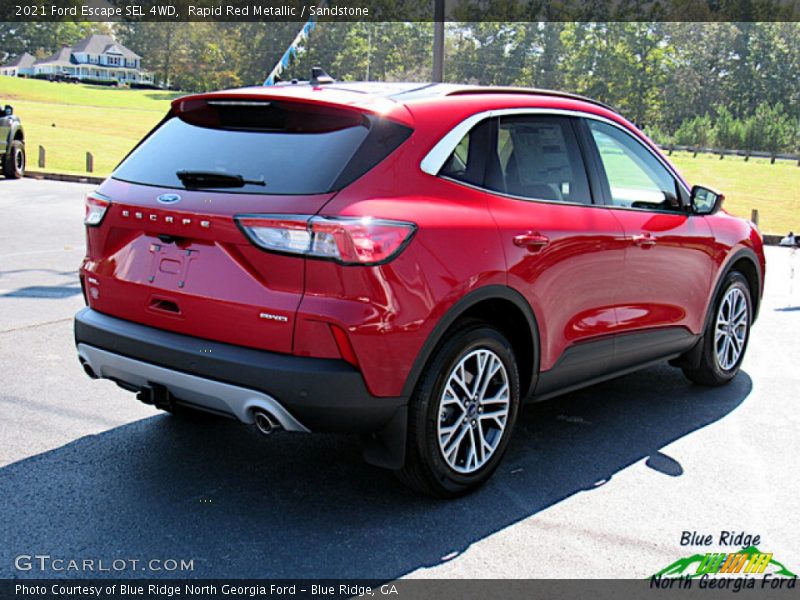 Rapid Red Metallic / Sandstone 2021 Ford Escape SEL 4WD