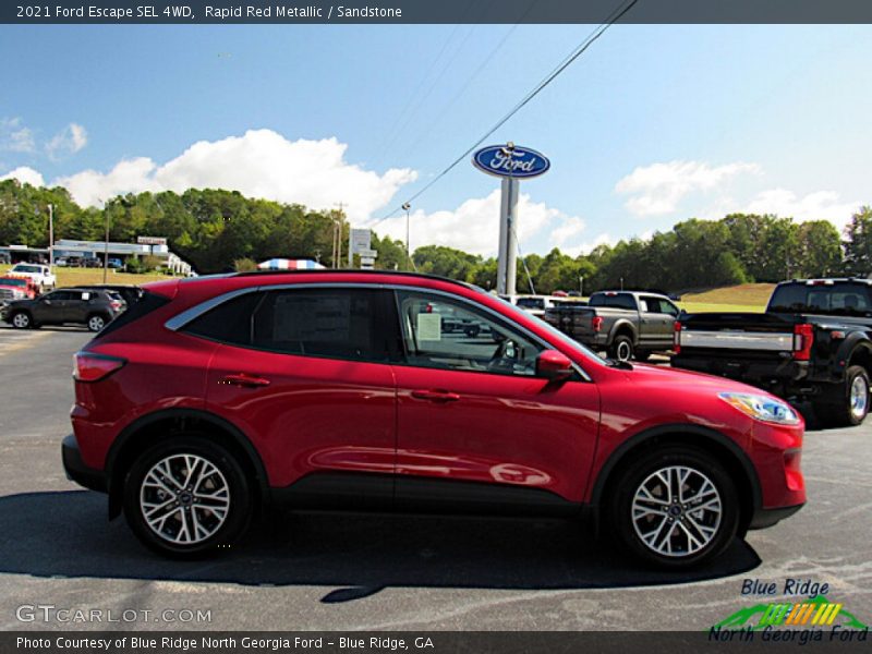Rapid Red Metallic / Sandstone 2021 Ford Escape SEL 4WD