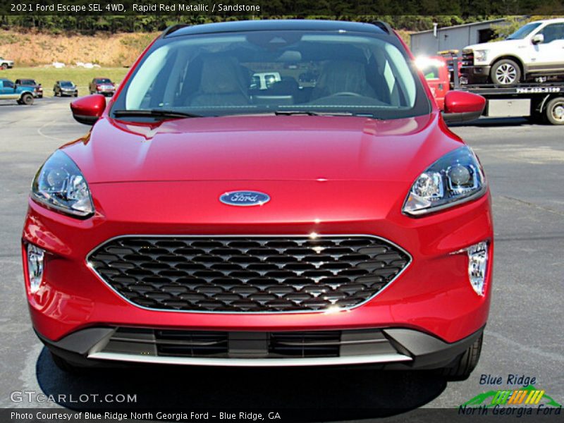 Rapid Red Metallic / Sandstone 2021 Ford Escape SEL 4WD