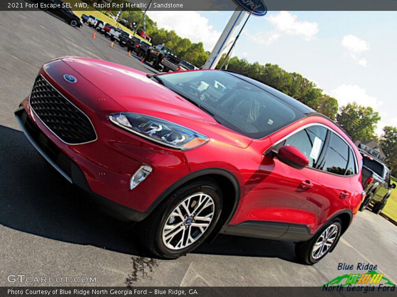 Rapid Red Metallic / Sandstone 2021 Ford Escape SEL 4WD