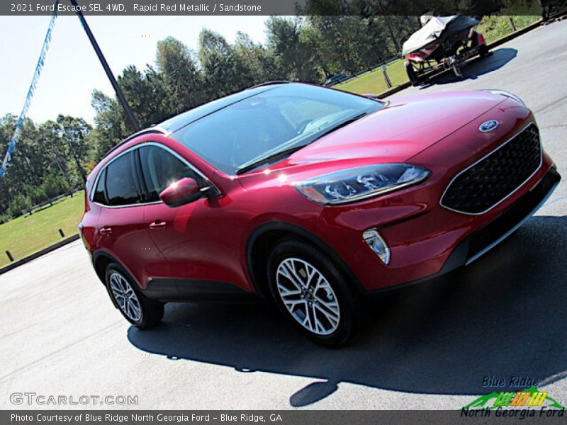 Rapid Red Metallic / Sandstone 2021 Ford Escape SEL 4WD