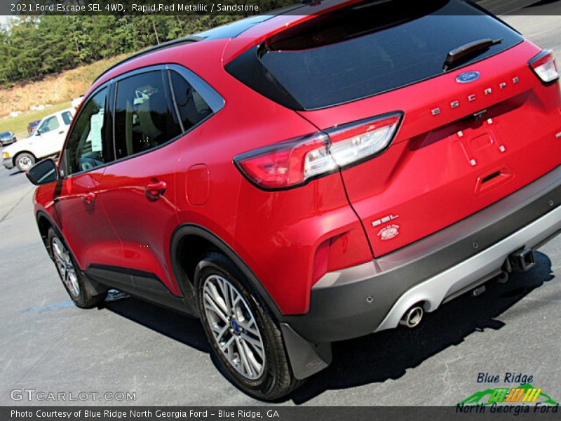 Rapid Red Metallic / Sandstone 2021 Ford Escape SEL 4WD