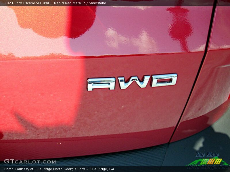 Rapid Red Metallic / Sandstone 2021 Ford Escape SEL 4WD