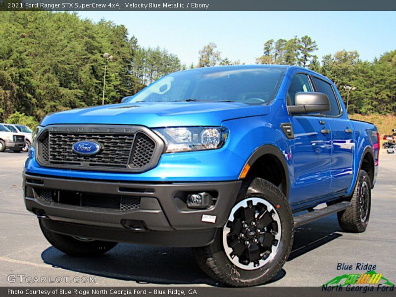 Velocity Blue Metallic / Ebony 2021 Ford Ranger STX SuperCrew 4x4