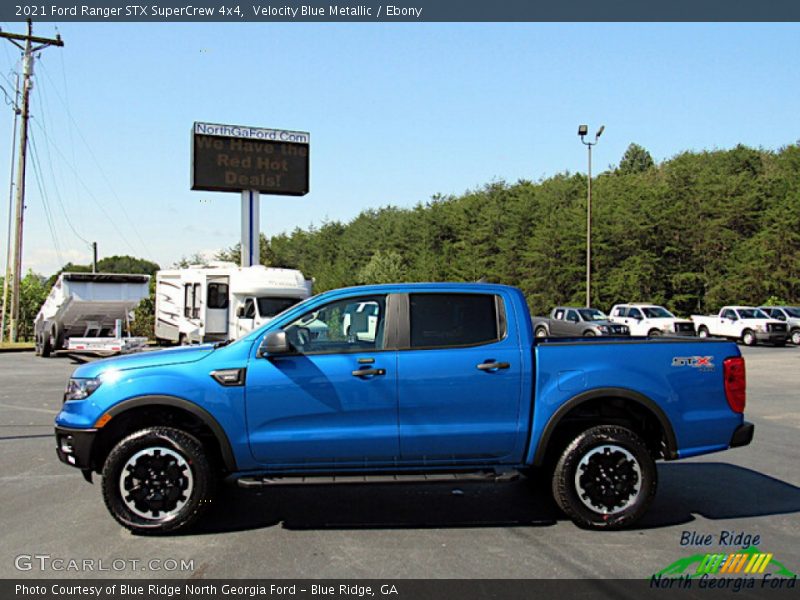 Velocity Blue Metallic / Ebony 2021 Ford Ranger STX SuperCrew 4x4