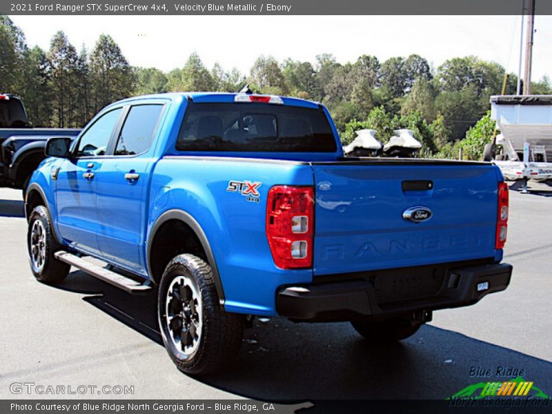 Velocity Blue Metallic / Ebony 2021 Ford Ranger STX SuperCrew 4x4