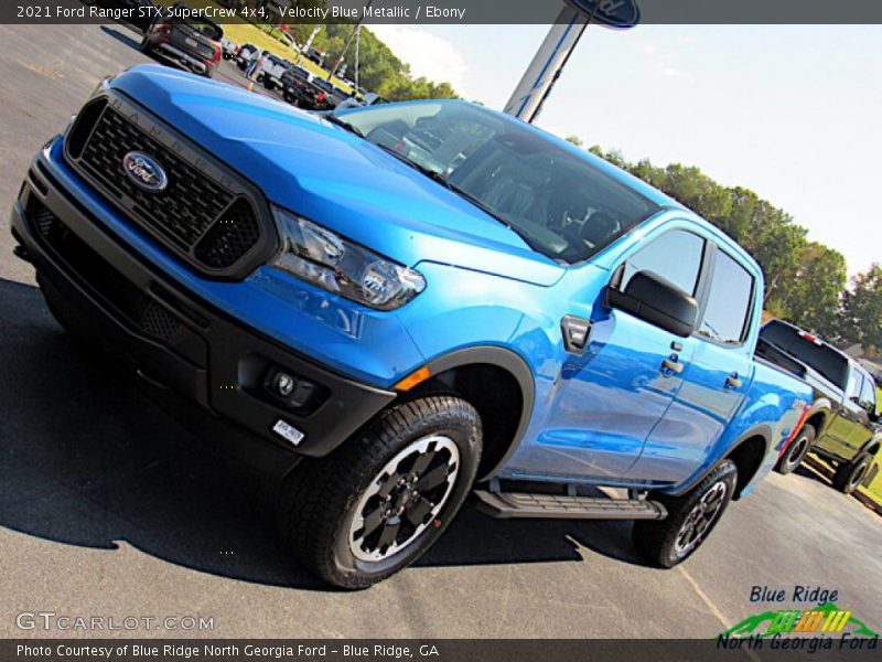 Velocity Blue Metallic / Ebony 2021 Ford Ranger STX SuperCrew 4x4