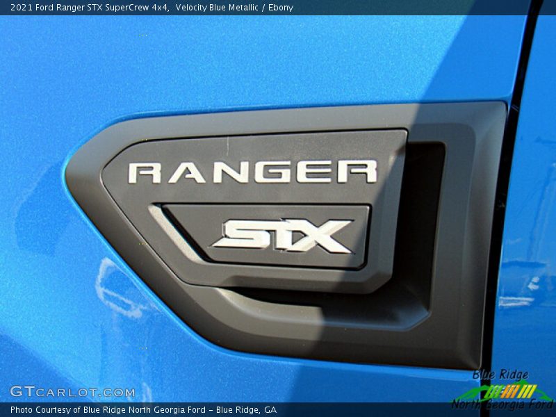 Velocity Blue Metallic / Ebony 2021 Ford Ranger STX SuperCrew 4x4