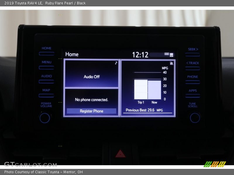 Ruby Flare Pearl / Black 2019 Toyota RAV4 LE