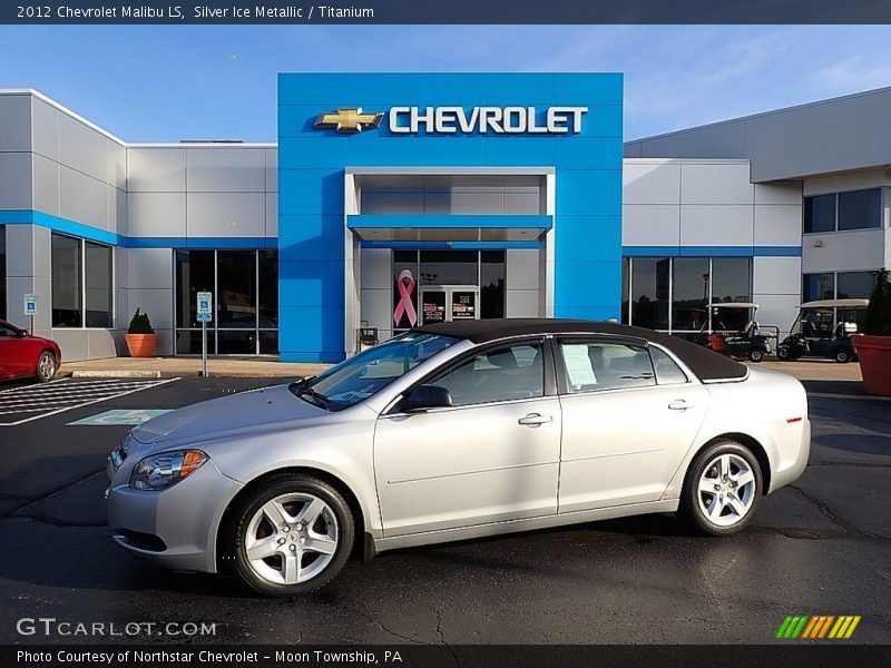 Silver Ice Metallic / Titanium 2012 Chevrolet Malibu LS