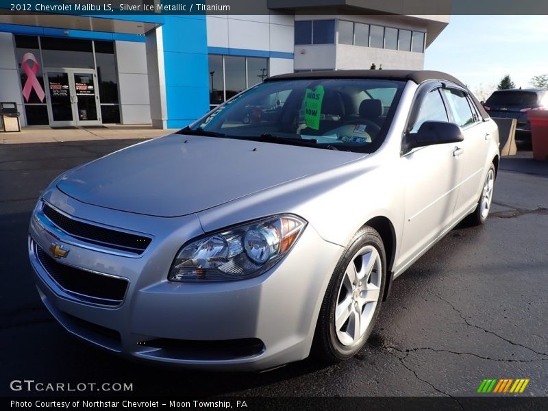 Silver Ice Metallic / Titanium 2012 Chevrolet Malibu LS