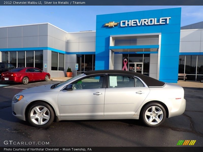 Silver Ice Metallic / Titanium 2012 Chevrolet Malibu LS