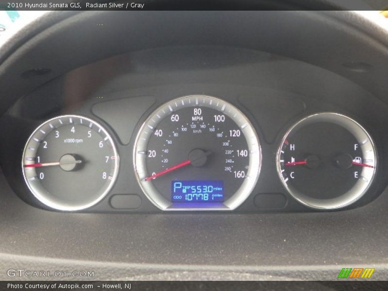 Radiant Silver / Gray 2010 Hyundai Sonata GLS