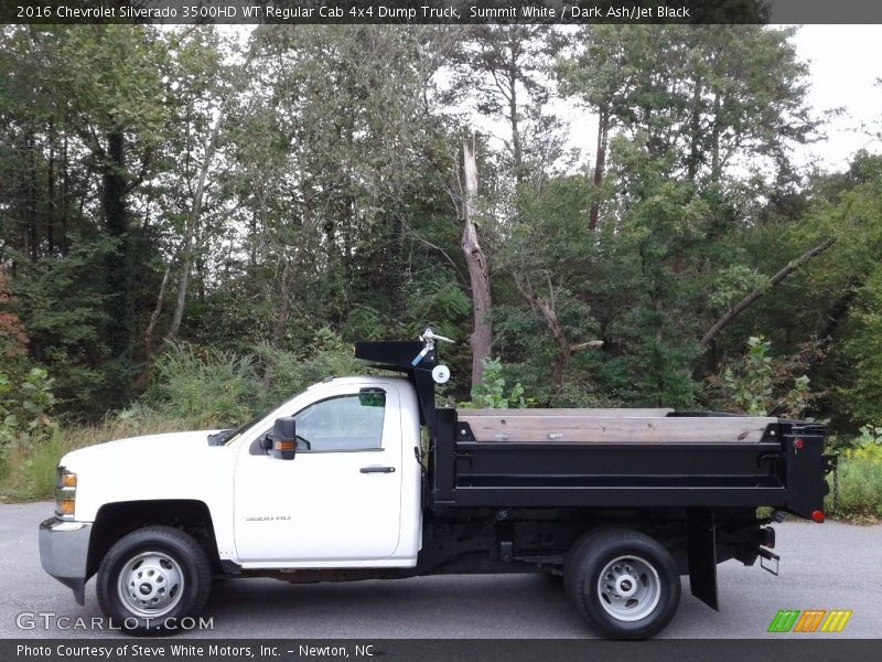  2016 Silverado 3500HD WT Regular Cab 4x4 Dump Truck Summit White