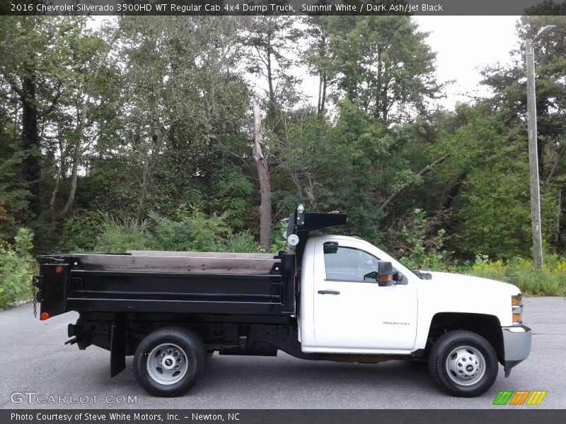  2016 Silverado 3500HD WT Regular Cab 4x4 Dump Truck Summit White