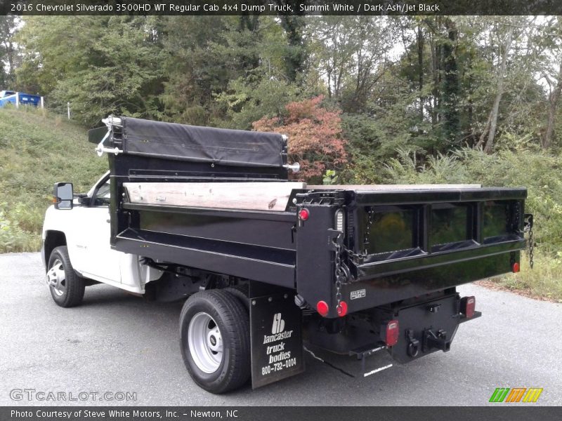 Summit White / Dark Ash/Jet Black 2016 Chevrolet Silverado 3500HD WT Regular Cab 4x4 Dump Truck